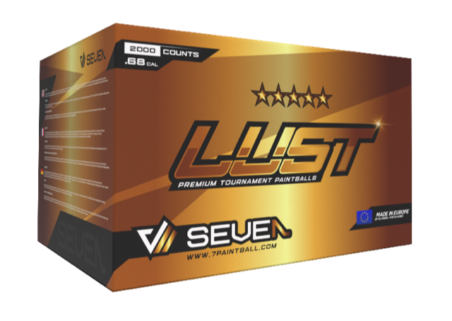 LUST Paintballs .68 Cal 2000pcs - Gold / Yellow