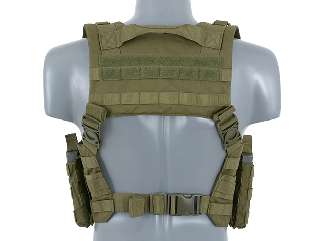 Split Front Chest Harness - Oliivi