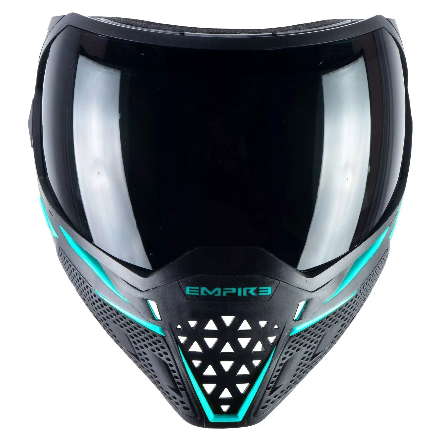 Empire EVS Thermal Paintball Goggles Mask - Black/Aqua Blue w Ninja & Clear Lens