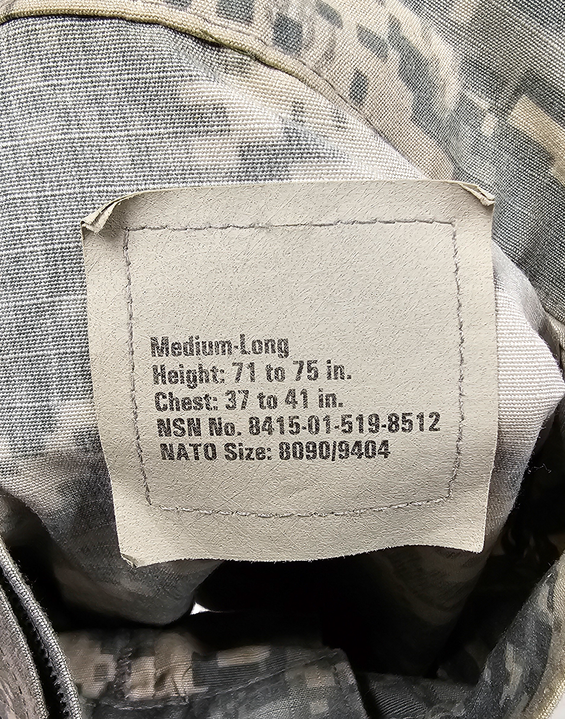 ACU UCP Jacket Medium Long - USED