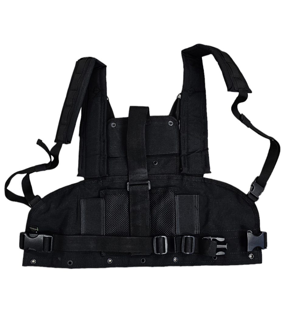 Black Molle Chestrig + Pouches - USED