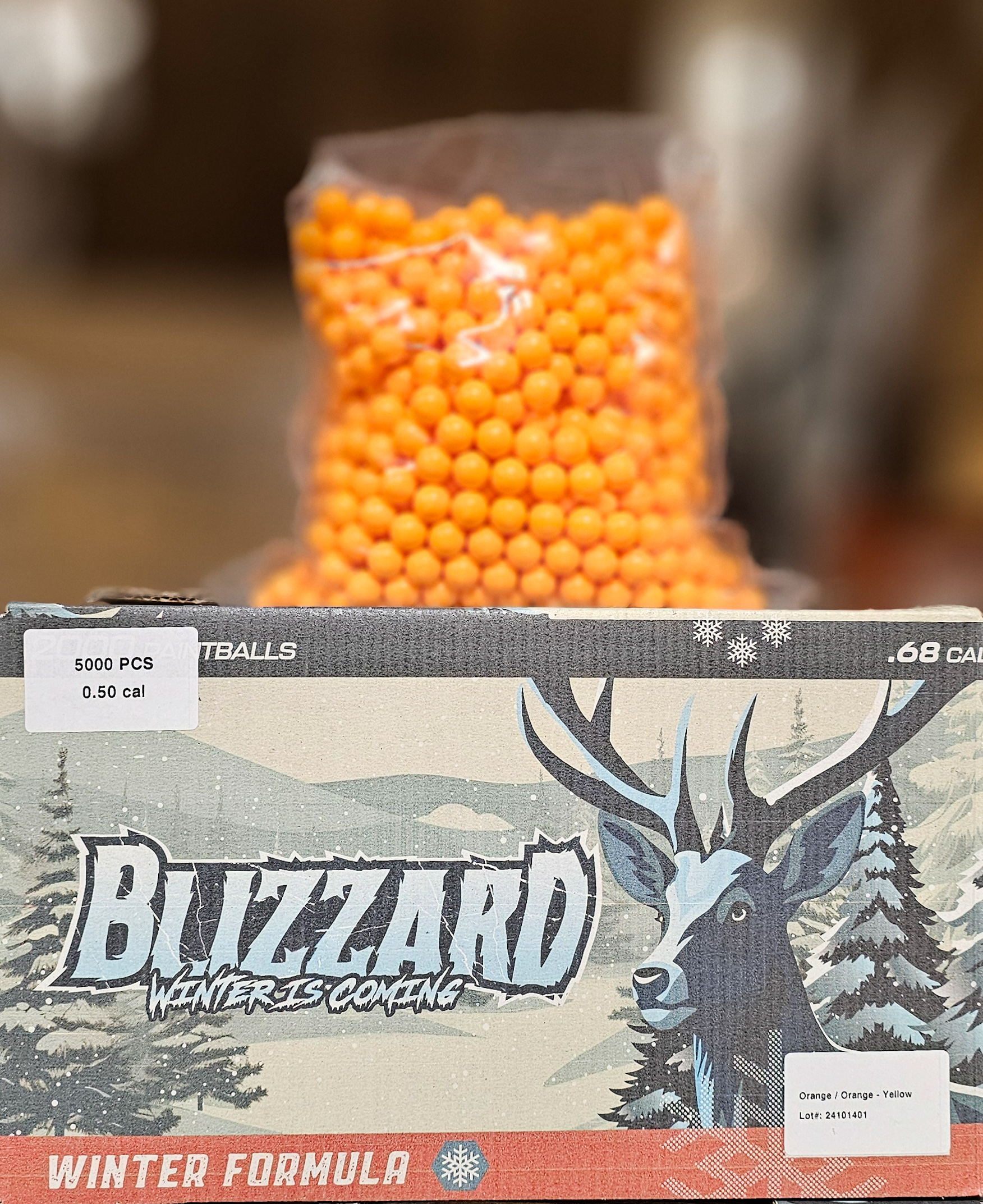 Blizzard .50 cal Paintballs 6000pcs - Seven