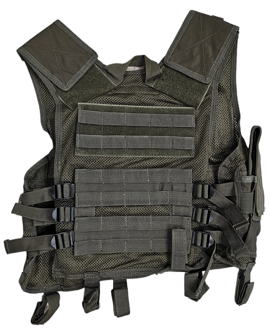 Cross Draw Tactical Vest, Black - USED *