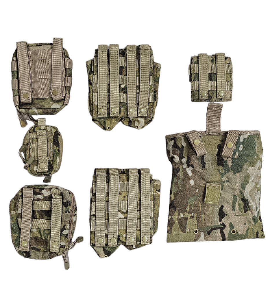 Multicam Molle Pouch Set - USED