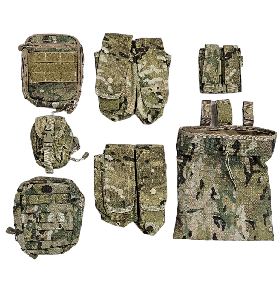 Multicam Molle Pouch Set - USED