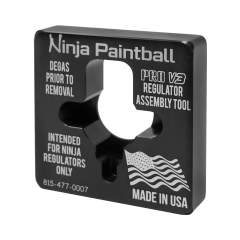 HP Regulator 4500 psi Ninja PRO V3 Stainless Steel, black / silver